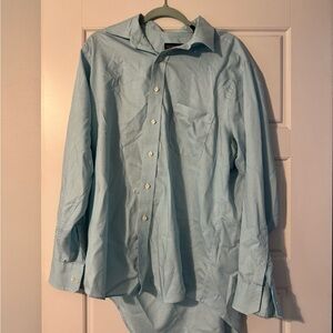 Classic Sky Blue Men's Dress Shirt